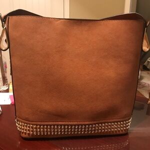 🟣🟣🌸Faux Leather Boutique Bag With Clutch